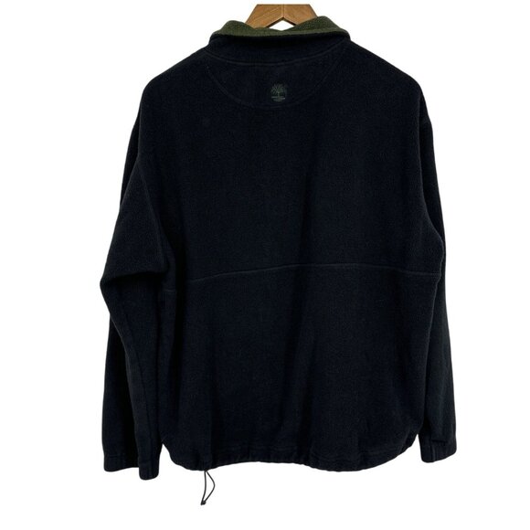 Timberland Mens Black & Green Fleece Pullover Jacket M - Picture 6 of 10